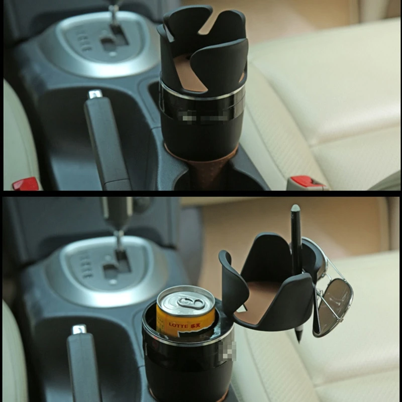

Universal Car Cup Holder Water Cup Drink Holder 4 in 1 Bracket Key Organizer Q39F