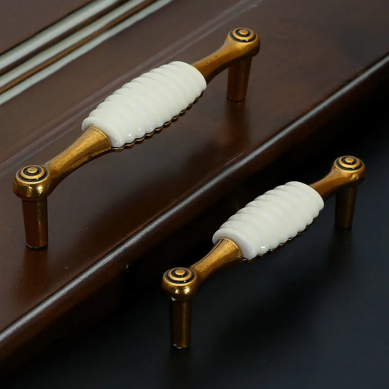 Античные дверные ручки керамическая ручка для кухонные шкафы ручки шкафа мебельная фурнитура