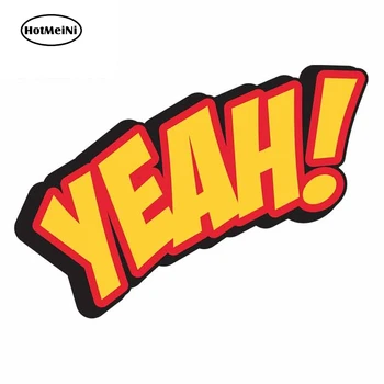 

HotMeiNi 13cm x 10cm For Letter YEAH Creationary High Quality Car Stickers Vinyl Car Wrap Motorcycle 3D DIY Decal Decoration