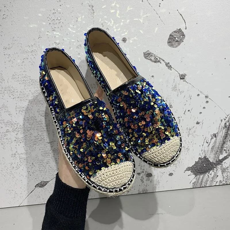 

Round Toe Shoes Woman Flats All-Match Casual Female Sneakers Slip-on 2020 Fashion Women's Dress Summer Slip On Modis All-Match