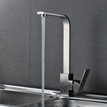 Vidric SUS304 Кухонные смесители из нержавеющей стали+ шланг, кухонный кран для раковины, поворотный кран на 360 градусов, смеситель с одним держателем ELF2101C