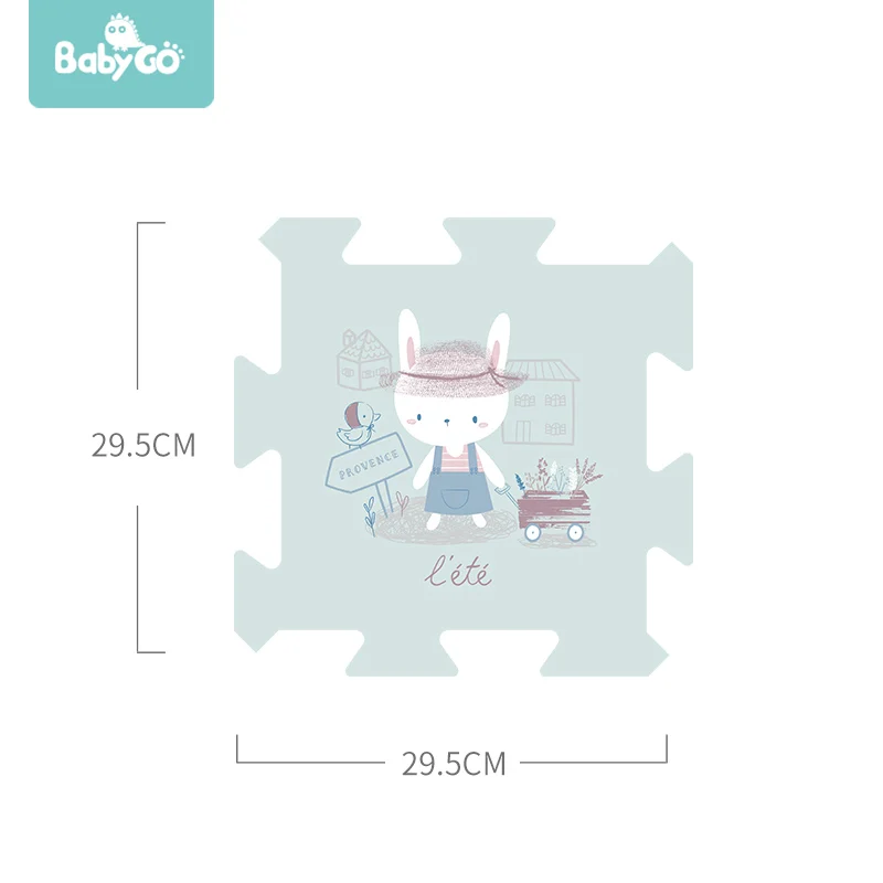 Детский игровой коврик пазл BabyGo водонепроницаемая пена утолщенный для ползания