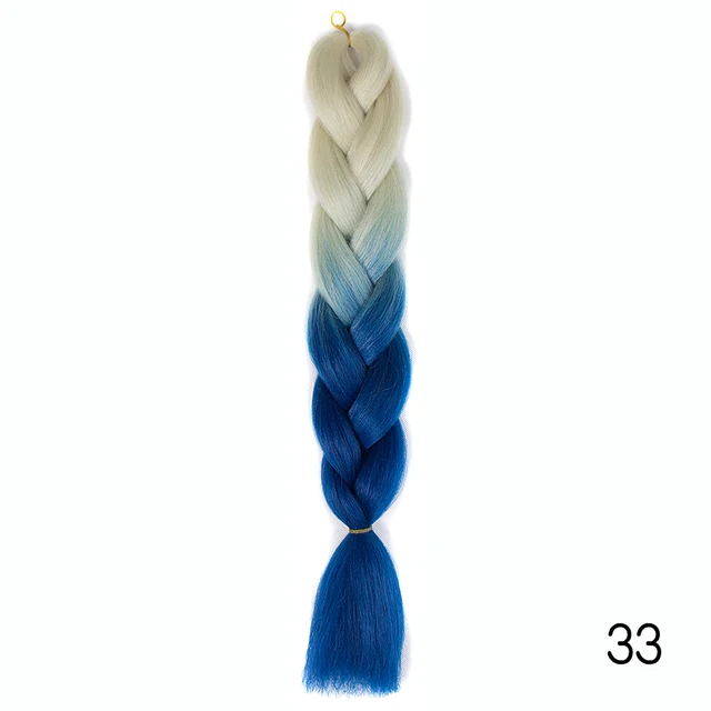 YXHAIR 100g 48 Inch Synthetic Jumbo Box Braids Expression Crochet Hair Extension for Women Pre Stretched Yaki Ombre B49
