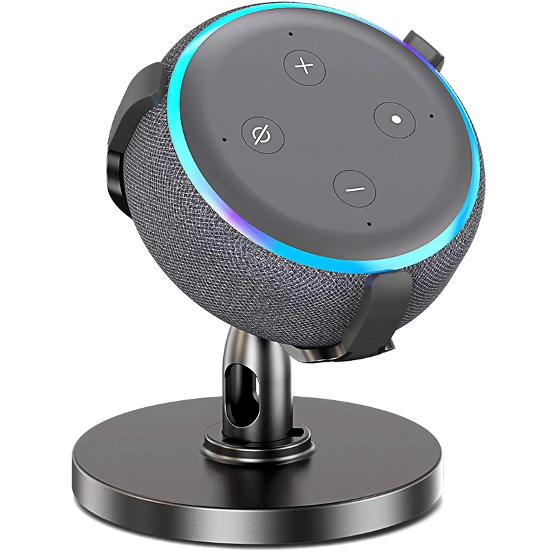  Hot 3C-Table Holder For Echo Dot 3Rd Generation 360° Adjustable Stand Bracket Mount For Smart Home 