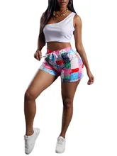 

2022 Hot Selling Women Suit Gym Wear Beach Pants Sleeveless Crop Top Summer Casual Print Sportswear Vêtements Femme Wtr005