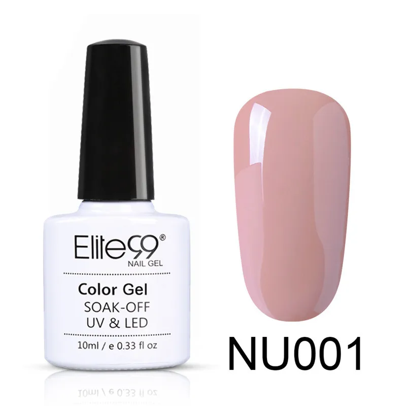 NU001 Elite99 Гель-лак для ногтей, 10 мл, гель телесного цвета, базовый гель, гибридный гвоздь, блестящий Гель-лак для лаки для ногтей - Цвет: NU001