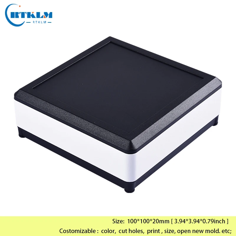 Aluminum project box instrument case aluminium amplifier enclosure DIY juntion box electrical distribution box 100*100*20mm