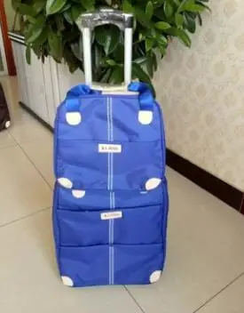 Женские дорожные сумки на колесиках, чемодан для багажа, дорожная сумка, чемодан на колесиках, дорожная сумка на колесиках с сумочкой - Цвет: sky blue