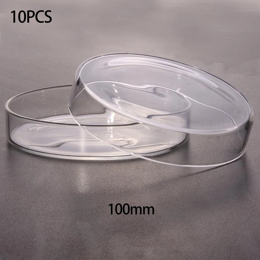 

For Cell Clear For Lab Plate Bacterial Yeast Lab Supply 10pcs Petri Dishes Fragile Polystyrene Chemical Instrument Crisp Sterile
