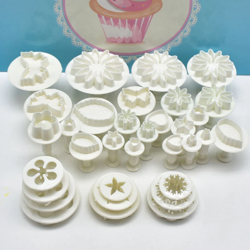 Cake Icing Plunger Fondant Cookies Mold Cutter Sugarcraft Decorating Craft Tools