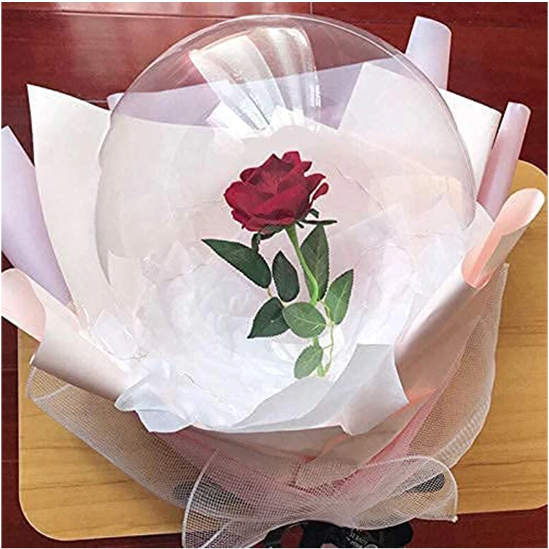 10pcs 10-36inch Transparent Bobo Ballons Christmas Wedding Birthday Party Bubble Balloon Decorations Clear Globes Helium Baloons