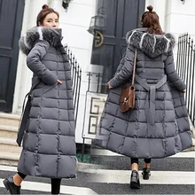 Down Coat Winter Women White-duck-down Jacket Female Parkas Long Plus-size Down-coat Slim Warm Ultra-light Down-jacket