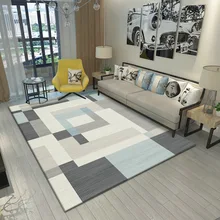 Alfombras de arte abstracto de estilo nórdico personalizadas para sala de estar, alfombras rectangulares geométricas de alta calidad, mesa de centro, dormitorio, sofá