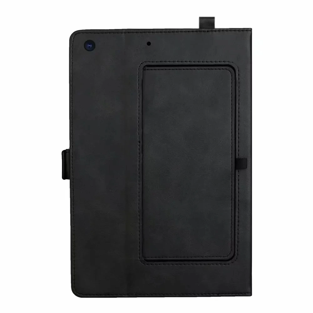 Горячая Магнитный смарт-чехол для нового iPad 7th 10,2 дюймов тонкий из искусственной кожи чехол для iPad 10,2 чехол с карандашом держатель+ защитная пленка на экран+ стилус - Цвет: Черный
