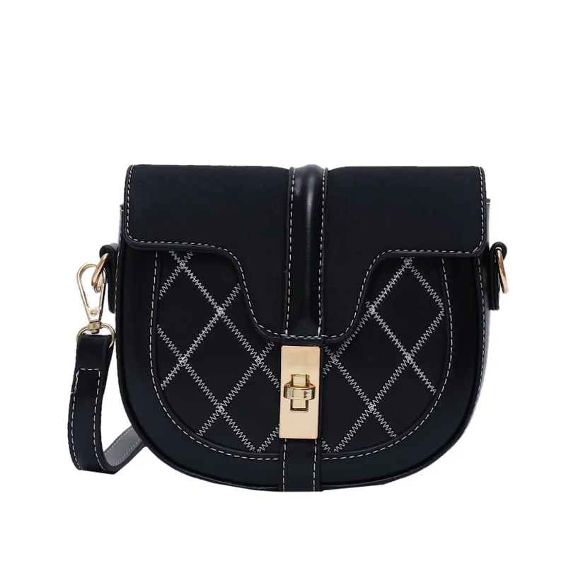 

Retro women's bag 2019 new wave Korean version of the wild personality single shoulder Messenger bag fashion saddle bag