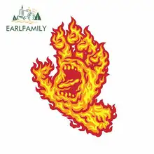 EARLFAMILY 13cm x 13cm Fire Funny Car Stickers Windshield Bumper Windows Bumper Trunk Truck Graphics Waterproof DIY Fine Decal