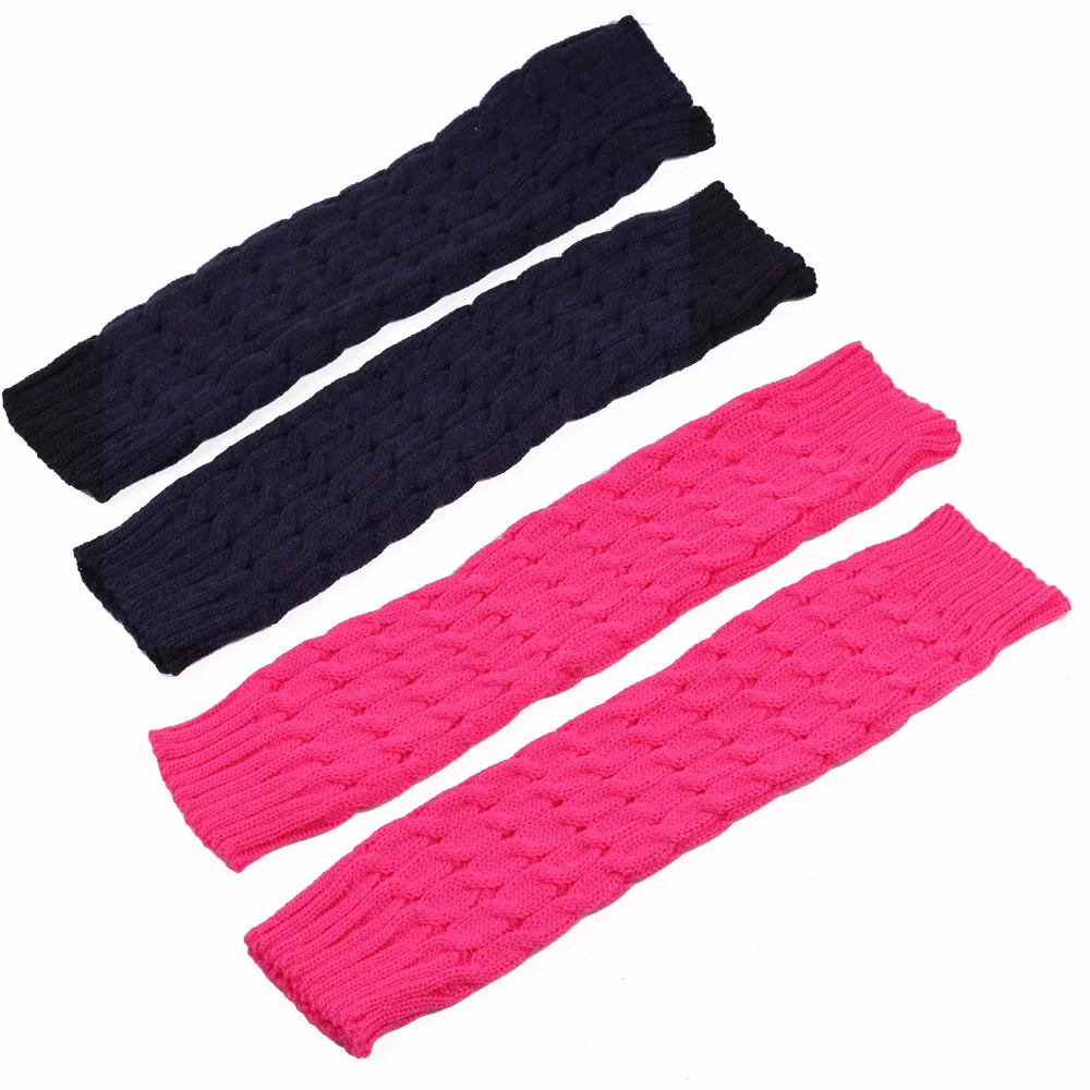 Japanese Lolita Leg Warmers Women Winter Thicken Knit Loose Style Lady Knee Stockings Leggings Warm Boots Punk Girl Long Socks