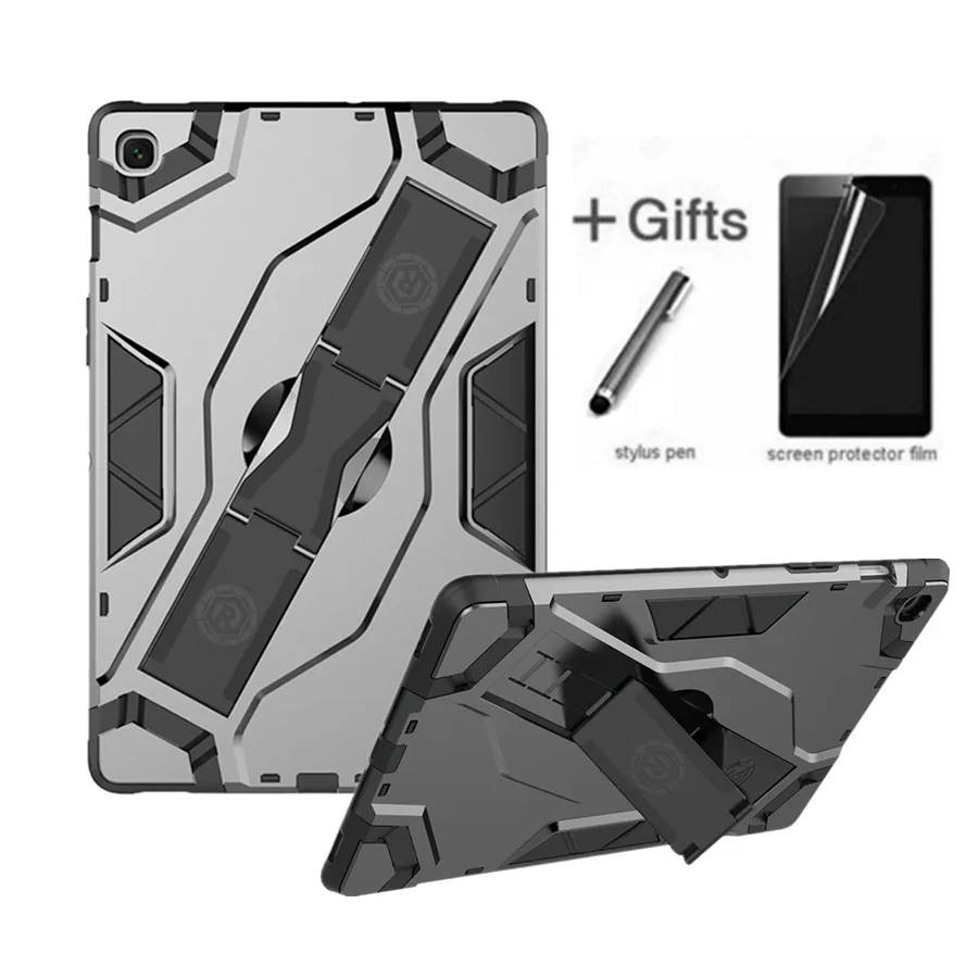 

For Samsung Galaxy tab S5e 10.5 2019 SM-T720 SM-T725 Funda Tablet Back hard Armor Case PU+PC Heavy Duty Stand Cover +Film+Stylus