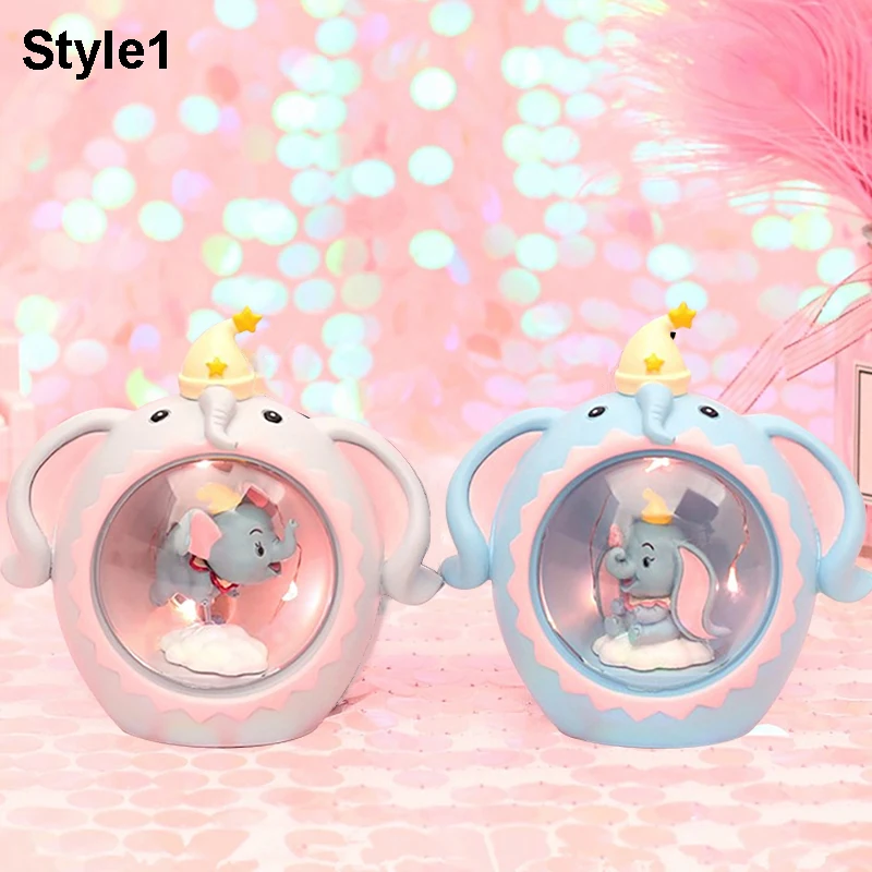 

Cartoon Resin LED Elephant Novetly Light Baby Kids Animal Bedroom Decoration Night Lamp Birthday Christmas Toys Gift