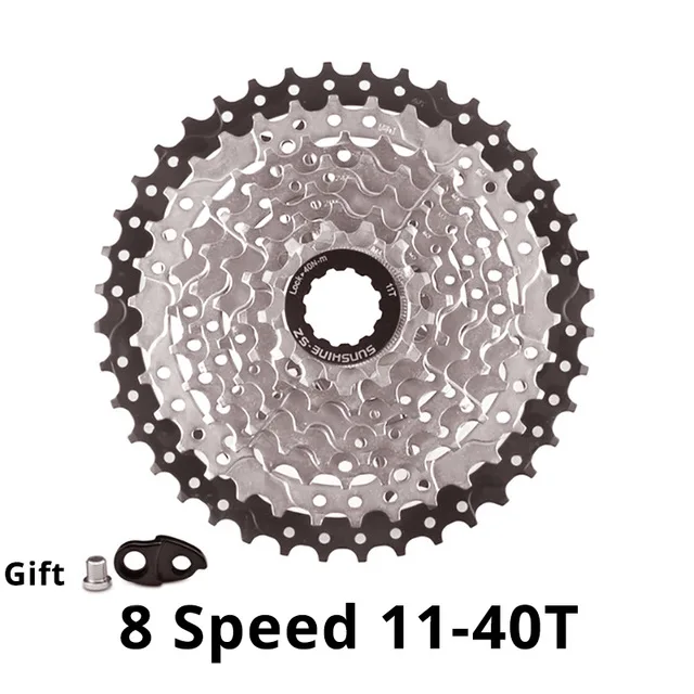 SUNSHINE MTB дорожный велосипед маховик велосипед Кассетный Маховик для детей 8, 9, 10, Скорость 11-25/28/32/36/40/42/46/50 т в сутки для deore m6000 Shimano SRAM - Цвет: 11-40T Black-Silver