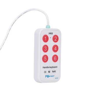 

HK_6 USB Handle Keyboard 6 Buttons Handle Keyboard with 6 Shortcuts Support Custom Button Settings for Multimedia Teaching