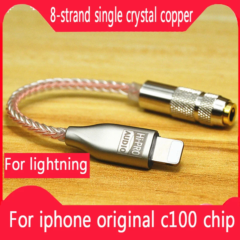 

HiFi MFi Lightning to 3.5mm Jack AUX Cable for iPhone 11 Pro X XS XR 8 7 3.5mm Lightning Headset Audio Adapter Splitter decoding