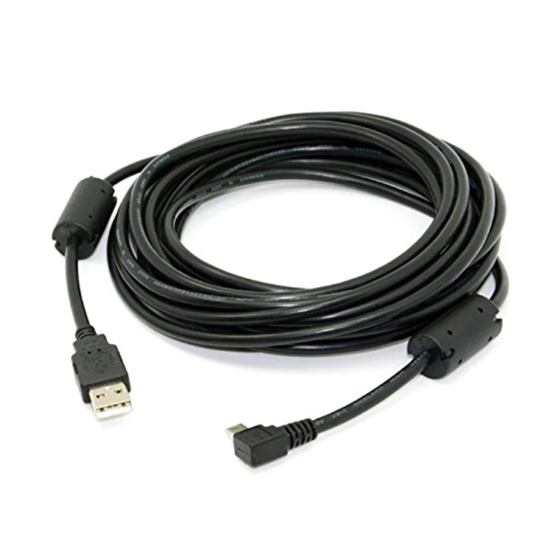 Кабель передачи данных Mini USB Тип B 5pin с прямым углом 90 градусов на 2 0 ферритовым
