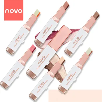 

NOVO Velvet Gradient тени для век Two-color Pearl Eyeshadow Stick Earth Color тени Eyeshadow Stick