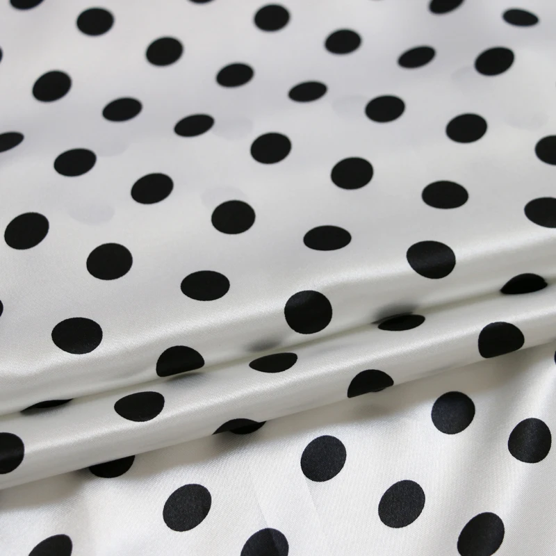 1 Meter x 1,48 Meter gepunkteter Stoff, Satin-Charmeuse, weiches Futter, Schal, DIY-Stoff – Detail 15