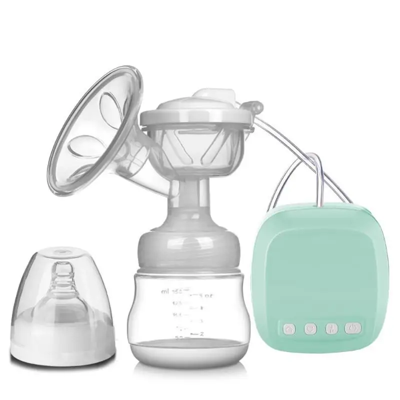Sky Blue Силиконовый пластиковый Электрический молокоотсос для доения груди практическое управление простой Conveninently USB питание соска всасывающая присоска - Цвет: Sky Blue