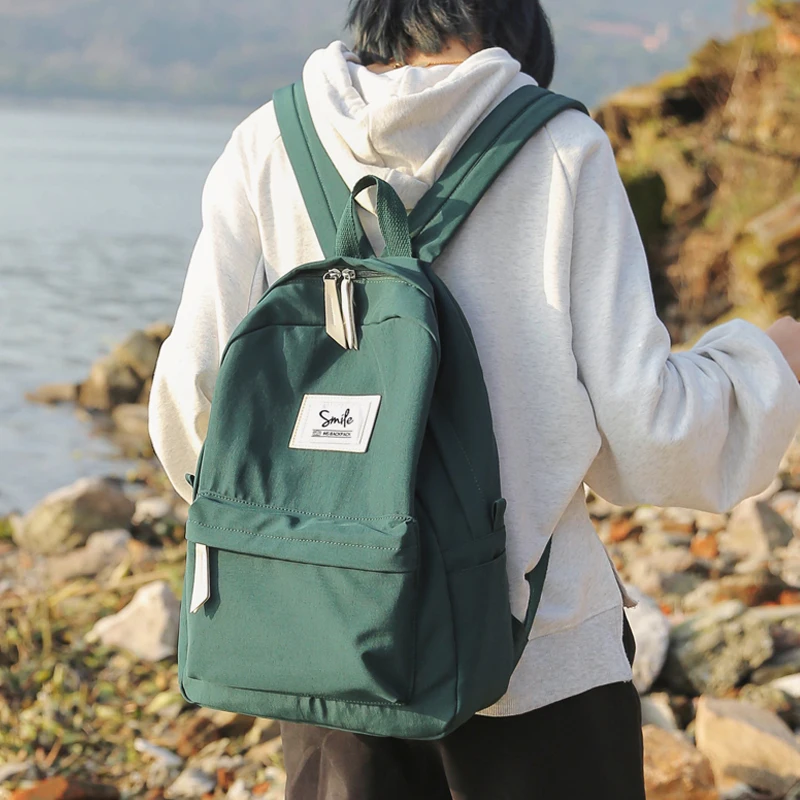 

Модный водонепроницаемый нейлоновый женский рюкзак, черные школьные сумки для девочек-подростков, вместительный рюкзак для ноутбука mochilas mujer 2021