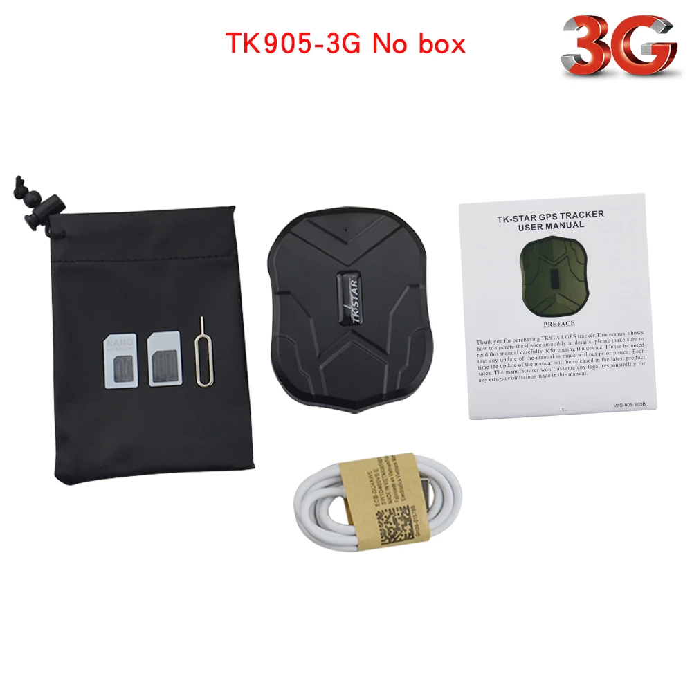 No box Gps трекер Магнитный голосовой монитор TK905/TK905-3G водонепроницаемый отслеживание в реальном времени 5000 мАч 90 дней в режиме ожидания - Color: No box