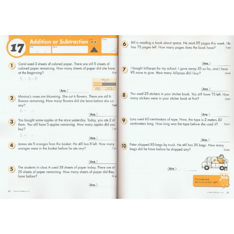 6 Boeken/Set Kumon Wiskunde Werkmappen Woord Problemen G1-G6 Oefeningen Engels Toepassing Basisschool Denken Training - Kantoor & schoolbenodigdheden