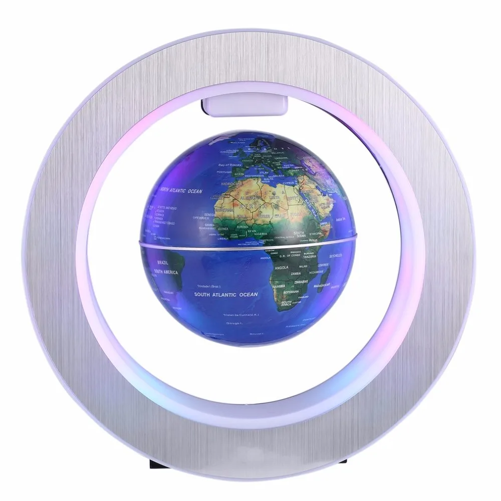 

LED World Map Novelty Magnetic Levitation Floating Globe LED Floating Tellurion With LED Light Home Decoration Office Ornament