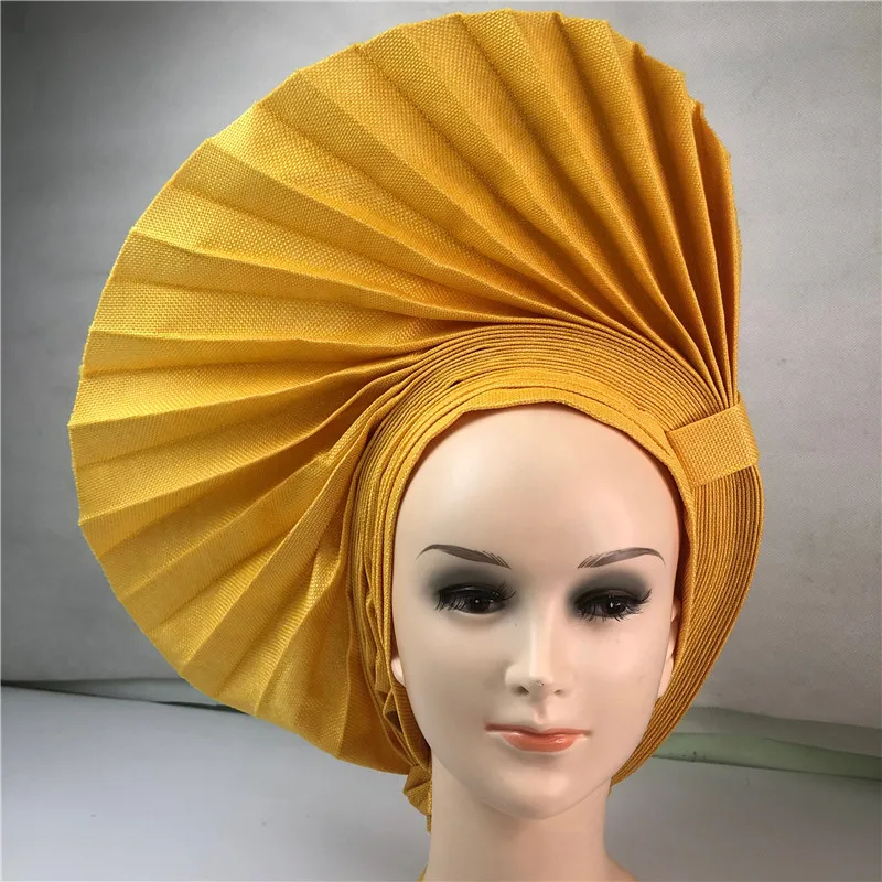 Тюрбаны gele для женщин нигерийские aso oke капор Анкара африканская шапка