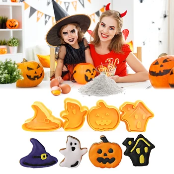 

Cartoon Biscuit Mould Safe Non-toxic Eco-friendly Sturdy Exquisite Plastic Biscuit Cutting Mould Durable Fondant Baking Mold T