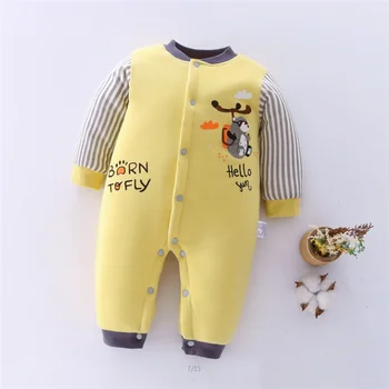 

Baby Winter Rompers Clothes Newborn Boy Girl Thick Jumpsuit Cotton Outfits For Bebe Girl Autumn Clothes Warm cute Clothing