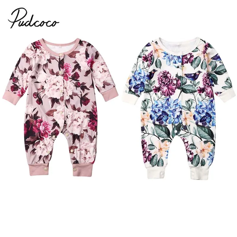 2019 весенне-осенняя одежда для малышей комбинезон с длинными рукавами и цветными