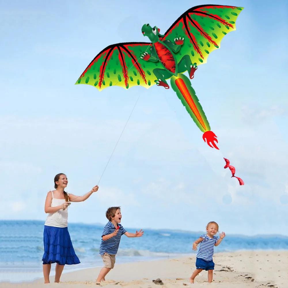 3D Дракон воздушный змей игрушки для детей Веселая уличная Летающая игра дети с хвостом дети летают воздушные змеи детский уличный Забавный спортивный воздушный змей