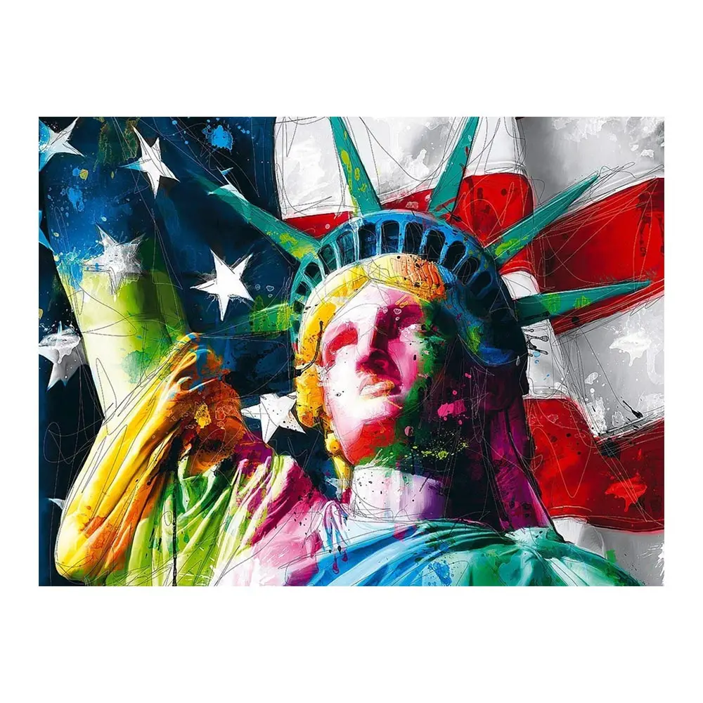 

Statue of Liberty Diamond Painting American Flag Round Drill Full Nouveaute DIY Mosaic Embroidery 5D Cross Stitch Home Decor