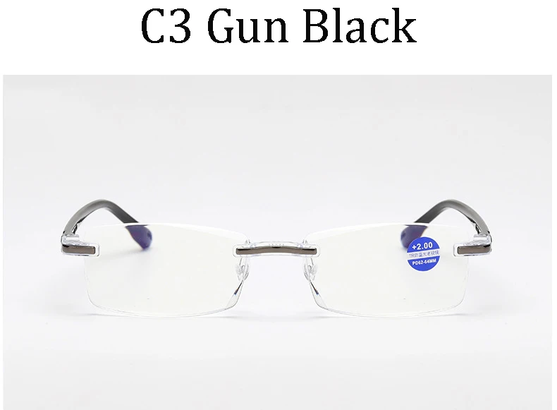 Сверхлегкий ободка чтения очки с бесцветными линзами в стиле унисекс анти-Blu-Ray излучения компьютера пресбиопии для чтения+ 1,0 до+ 4,0