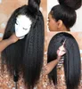 Kinky Straight Wig Maxine Hair Lace Front Human Hair Wigs For Women Yaki Human Hair Wig Glueless Kinky Straight Hair Frontal Wig ► Photo 2/6