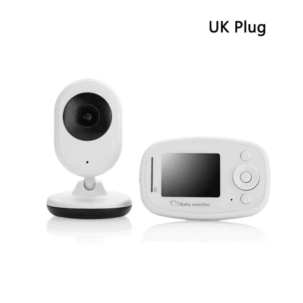 UK CYSINCOS беспроводной видео Детский Монитор Удаленная камера и ЖК-экран детская няня, безопасность камера ночного видения контроль температуры - Цвет: UK