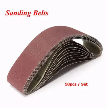 

10pcs 915*100mm Sanding Belts Grit80 Abrasive Sanding Screen Band 4" * 36 " for Wood Soft Metal Grinding Polishing