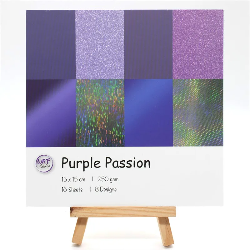 

KLJUYP 16 Sheets Purple Passion Scrapbooking Pads Paper Origami Art Background Paper Card Making DIY Scrapbook Paper Craft