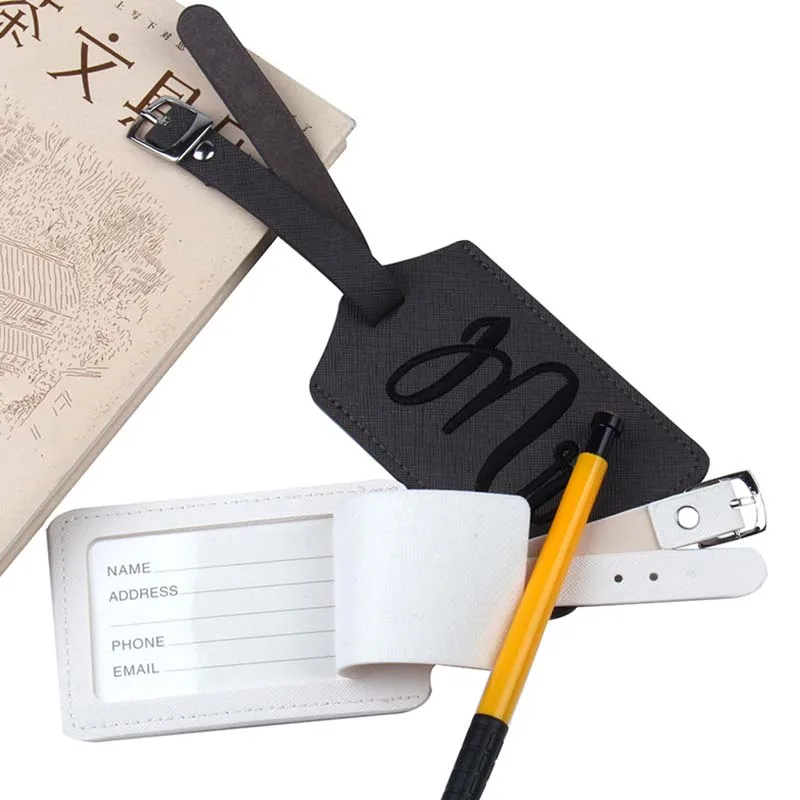 Luggage Tag Fashion Mr&Mrs Suitcase Embroidery Luggage Tags Bag Pendant Travel Accessories Name ID Address Wedding VIP Invitation Label
