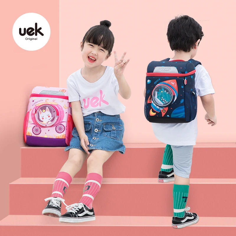 Uek Kids Interplanetary Backpack Todd Bag Princess School Book Kindergarten Boys And Girls outdoor travel Cartoon Pre Schoo | Канцтовары