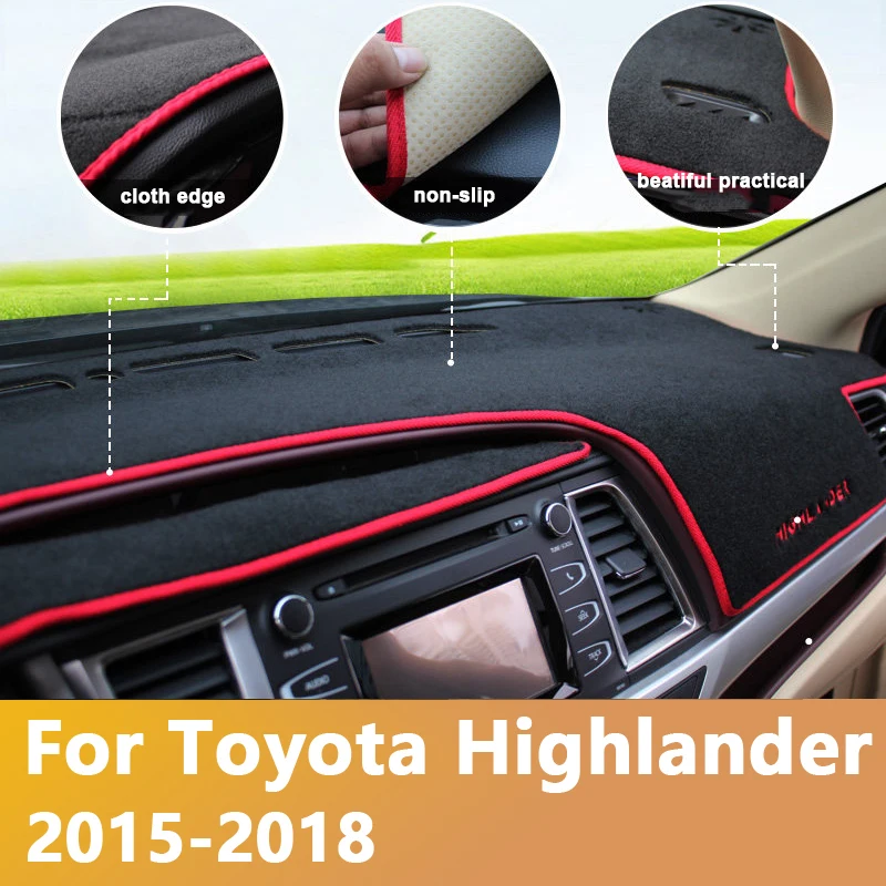 Коврик для защиты приборной панели от светильник Накладка коврики Toyota Highlander 2011