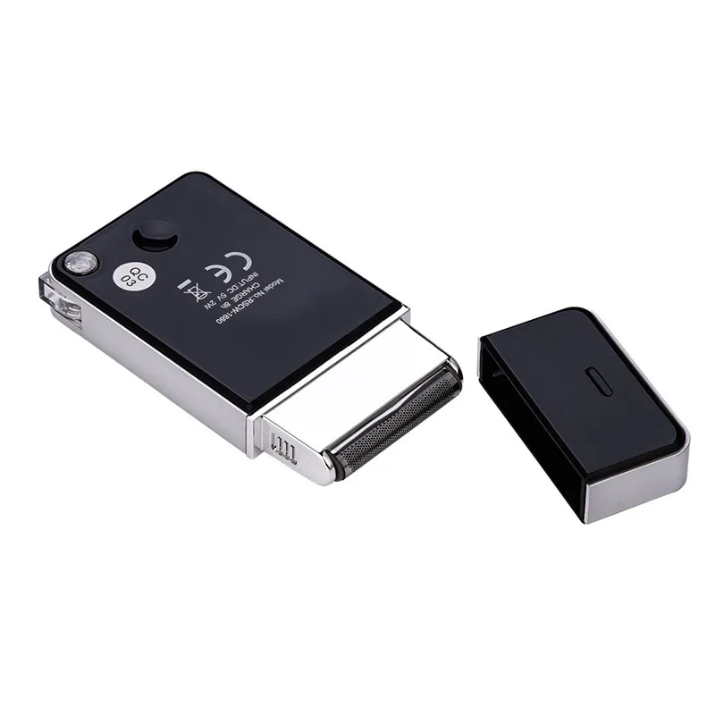 USB перезаряжаемая плавающая Бритва для усов тонкая Фольга для бритья Мужская бритва триммер для бороды мужское возвратно-поступательное лезвие карманный размер