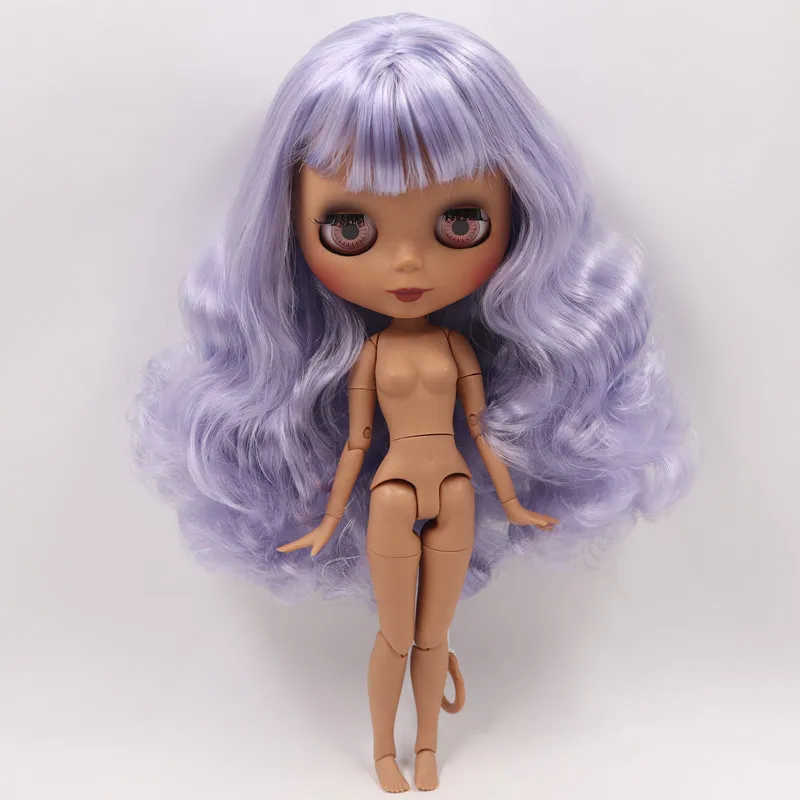 ICY Nude Blyth кукла на заказ № BL6005/1049 синий микс фиолетовые волосы 1/6 bjd, pullip, licca, jerryberry